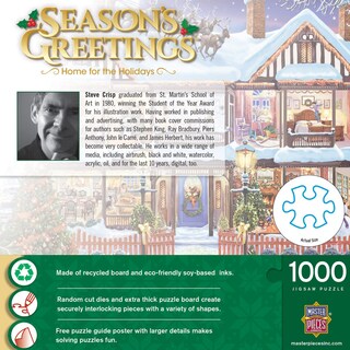 Foto 3 | Rompecabezas Masterpieces Home For The Holidays 1000 Piezas - Venta Internacional.