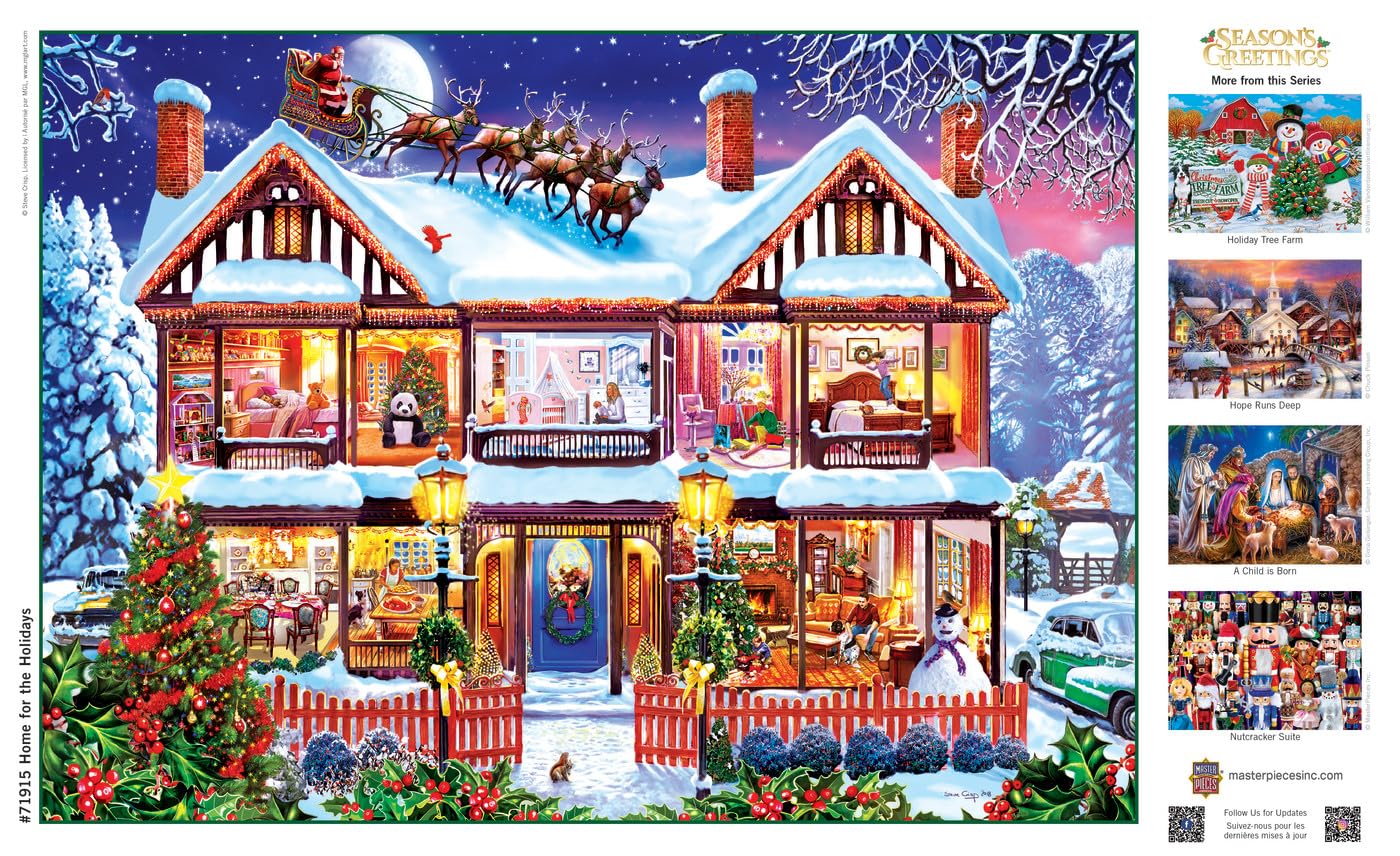 Foto 5 pulgar | Rompecabezas Masterpieces Home For The Holidays 1000 Piezas - Venta Internacional.