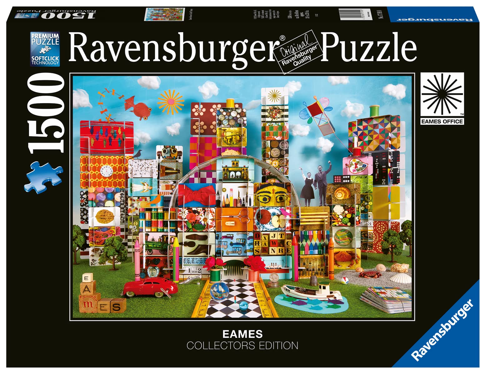 Foto 3 pulgar | Rompecabezas Ravensburger Eames House Of Cards Fantasy 1500 Piezas - Venta Internacional.