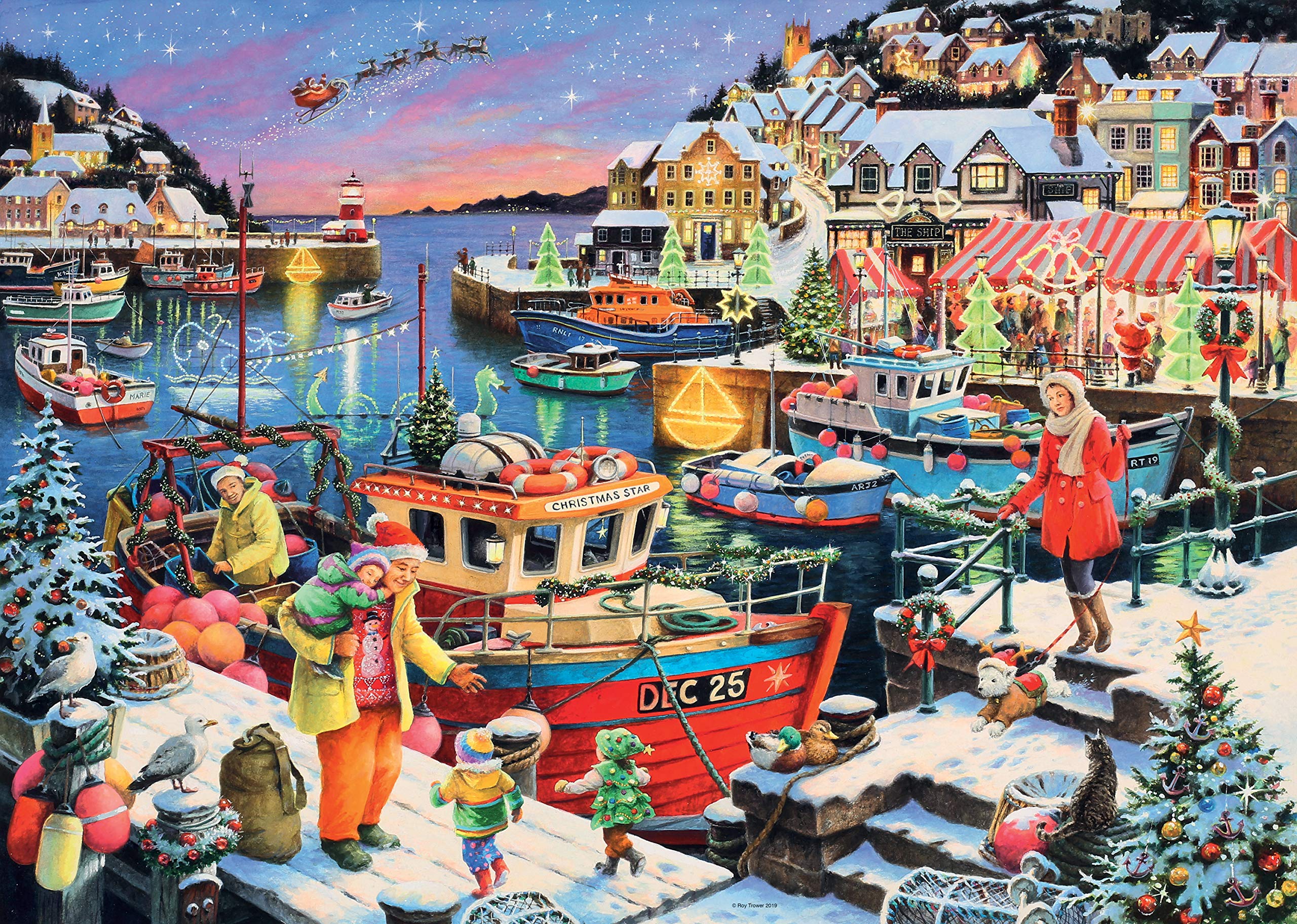 Foto 2 | Rompecabezas Ravensburger Home Para Navidad De 1000 Piezas - Venta Internacional.