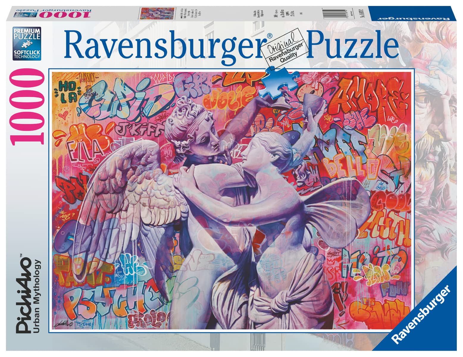 Foto 3 pulgar | Rompecabezas Ravensburger Cupido Y Psique Enamorados, 1000 Piezas - Venta Internacional.