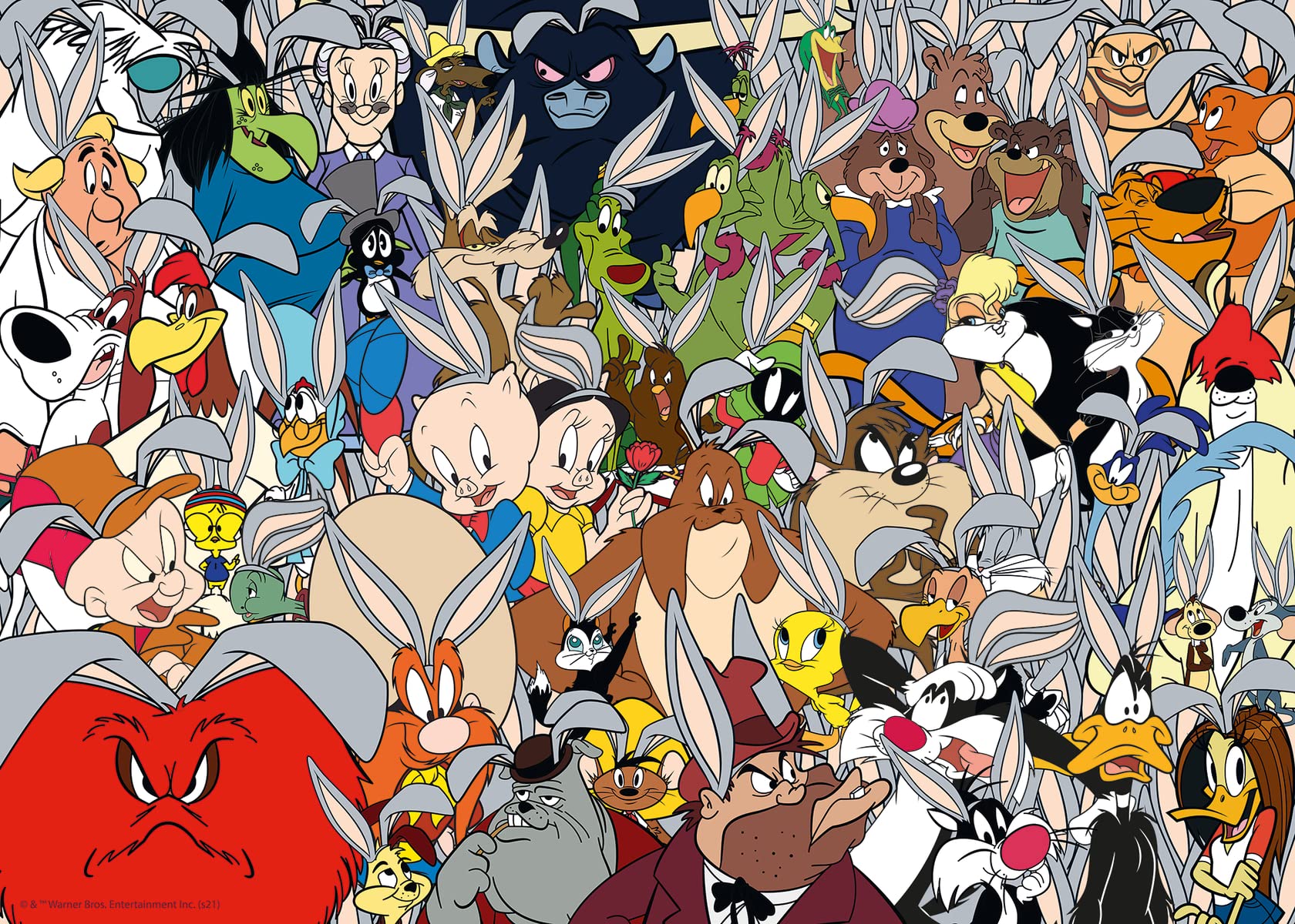 Foto 2 pulgar | Rompecabezas Ravensburger Looney Tunes Challenge 1000 Piezas - Venta Internacional.