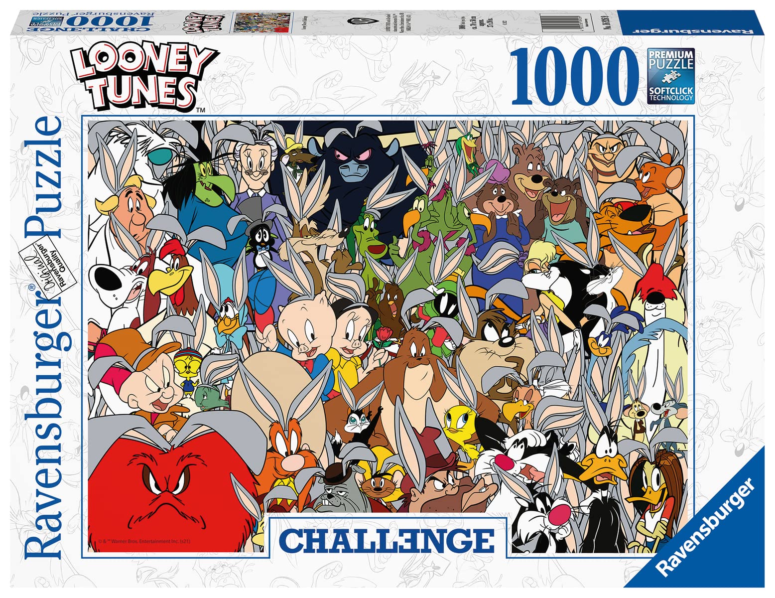 Foto 3 pulgar | Rompecabezas Ravensburger Looney Tunes Challenge 1000 Piezas - Venta Internacional.