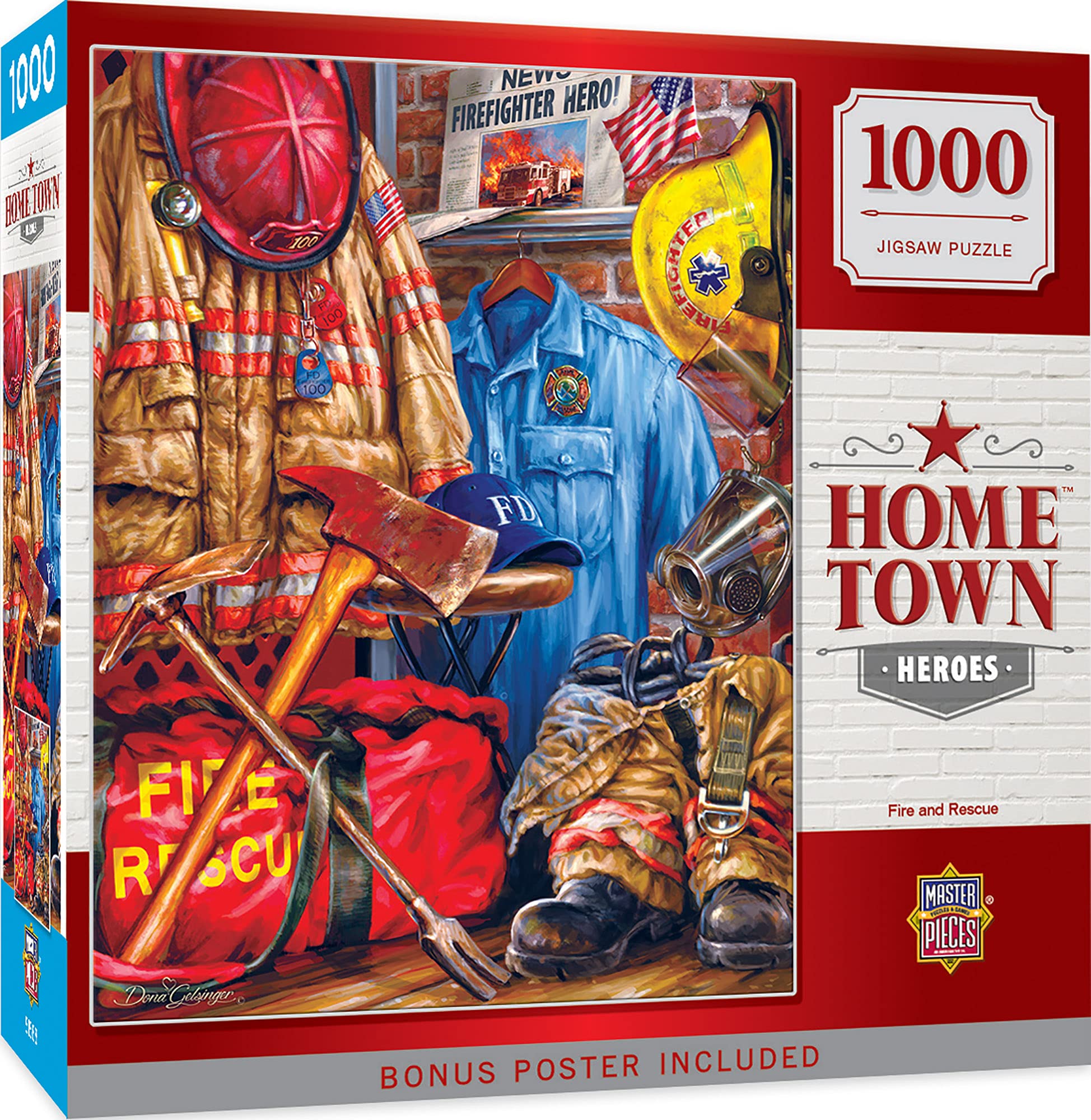 Foto 2 pulgar | Rompecabezas Masterpieces Fire And Rescue 1000 Piezas - Venta Internacional.