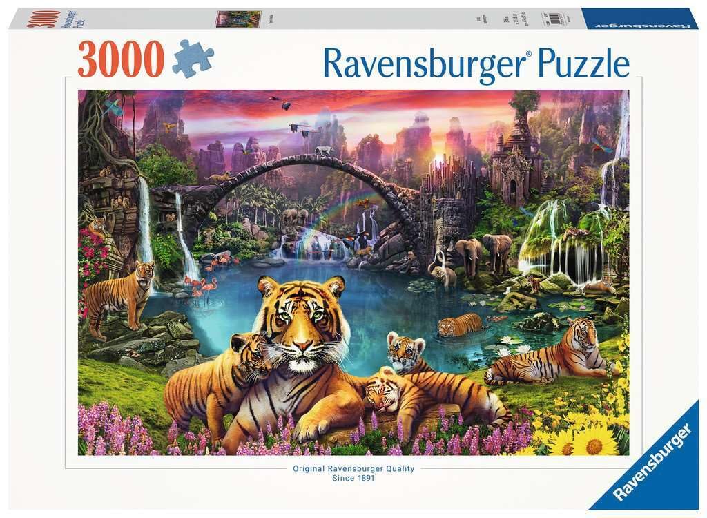 Foto 2 pulgar | Rompecabezas Ravensburger Tigers In Paradise 3000 Piezas - Venta Internacional.