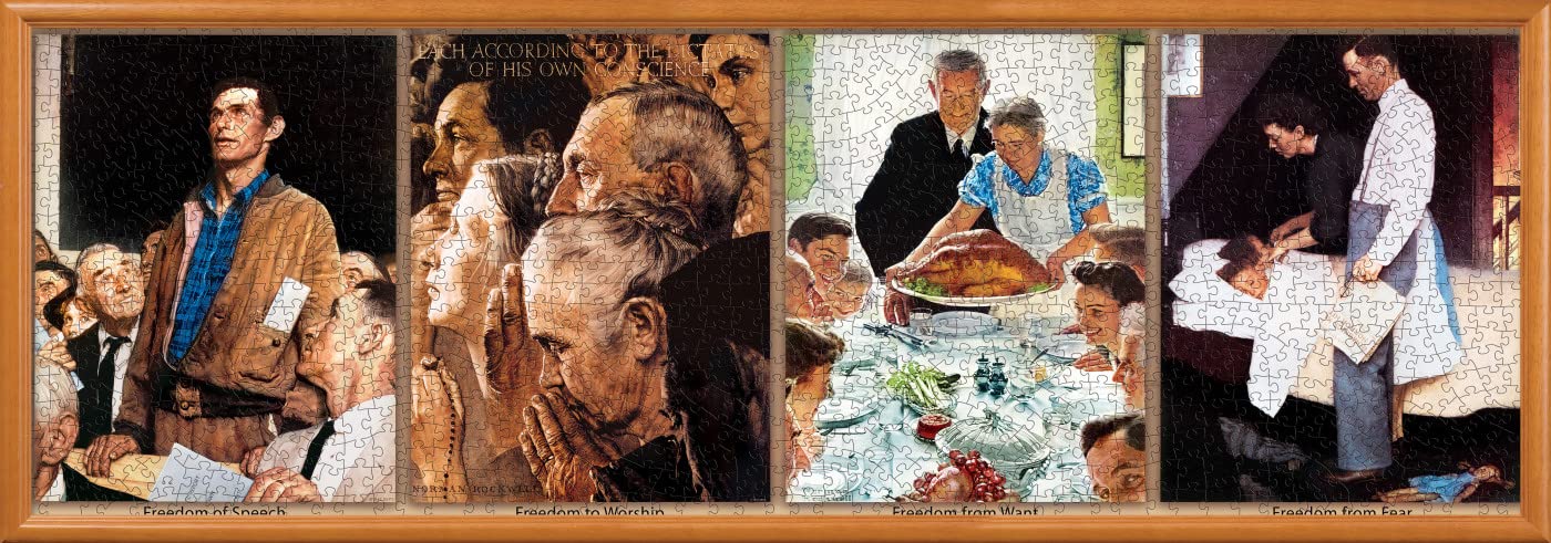 Foto 4 | Rompecabezas Masterpieces Las Cuatro Libertades (1000 Piezas) - Venta Internacional.