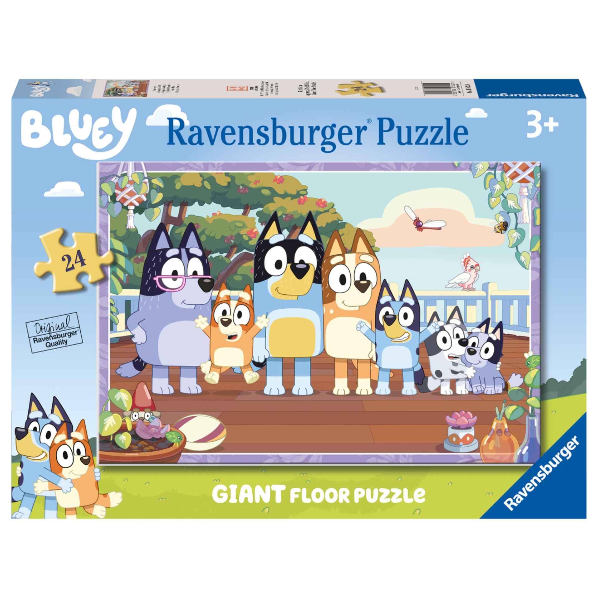 Puzle Ravensburger Bluey De 24 Piezas Para Niños Mayores De 3 Años - Venta Internacional.