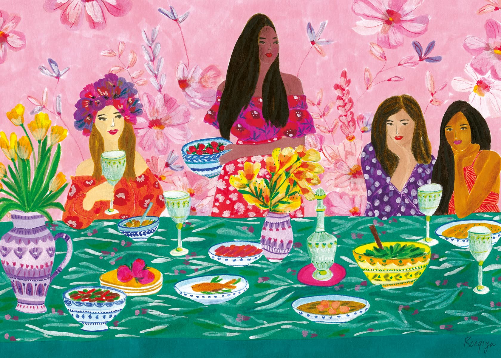 Foto 1 | Rompecabezas Ravensburger Ladies' Brunch 1000 Piezas - Venta Internacional.