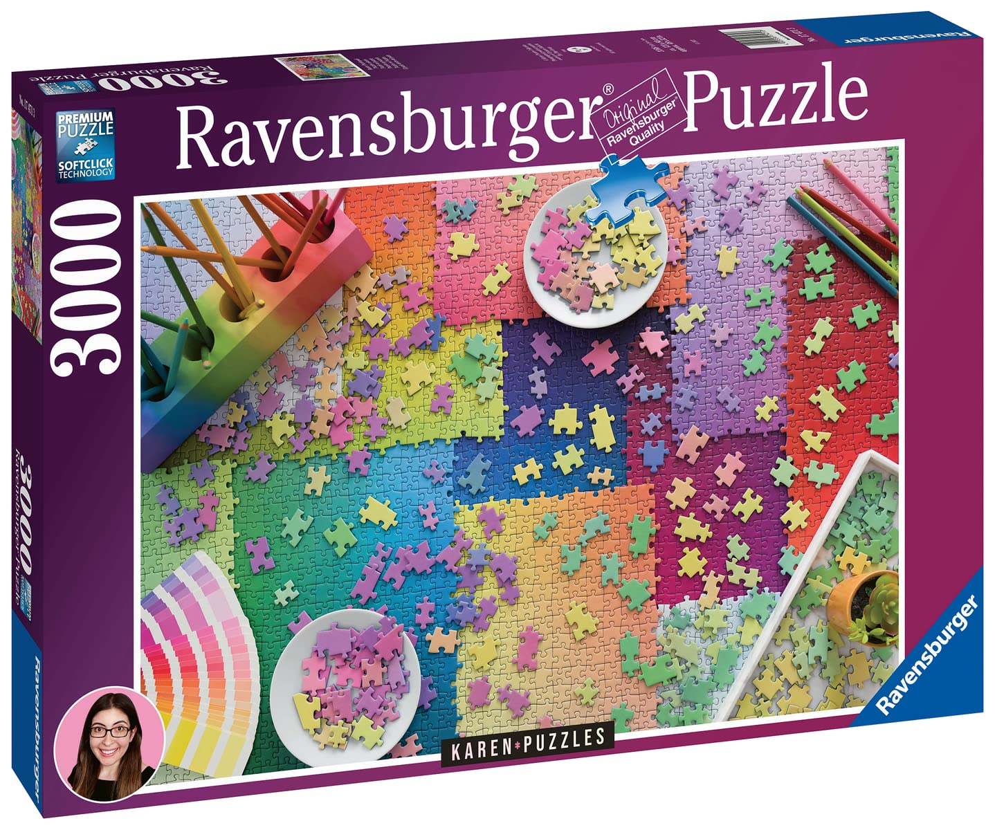 Foto 3 pulgar | Rompecabezas Ravensburger Puzzles 3000 Piezas Artwork Karen - Venta Internacional.