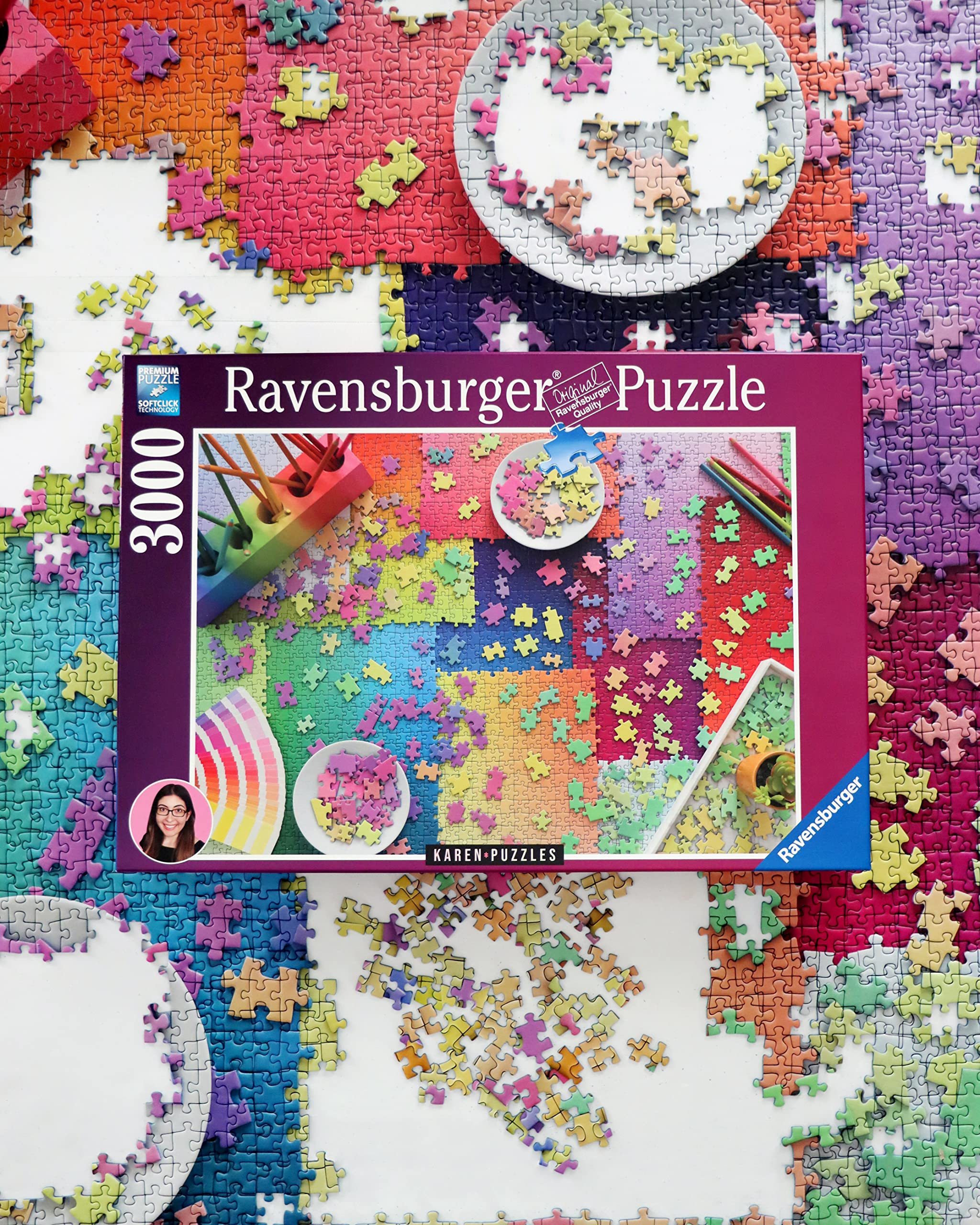 Foto 4 pulgar | Rompecabezas Ravensburger Puzzles 3000 Piezas Artwork Karen - Venta Internacional.