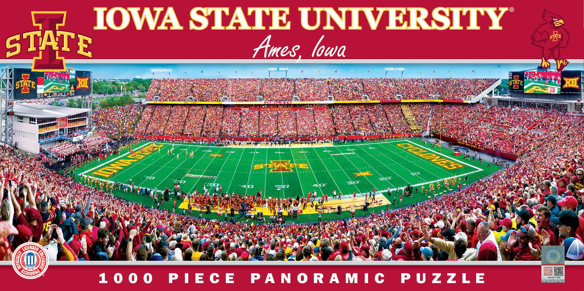 Foto 2 pulgar | Rompecabezas Masterpieces Ncaa Iowa State Cyclones, 1000 Unidades - Venta Internacional.