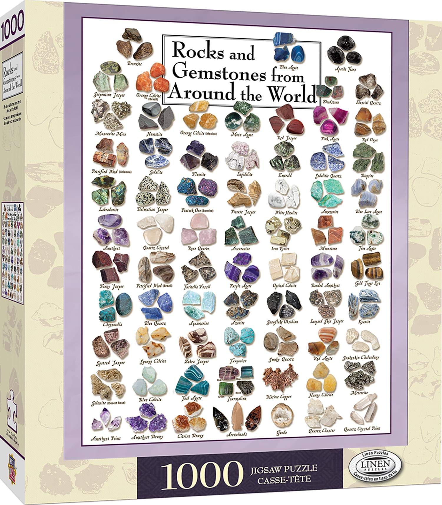 Foto 2 pulgar | Rompecabezas Masterpieces Rocks & Gemstones 1000 Piezas - Venta Internacional.