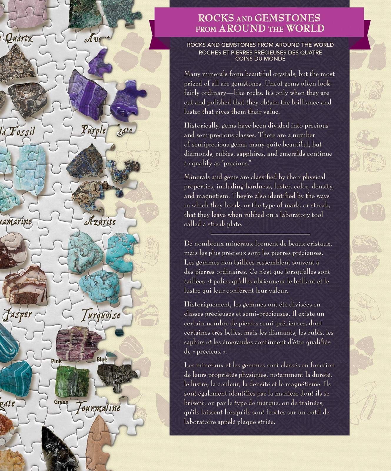 Foto 3 pulgar | Rompecabezas Masterpieces Rocks & Gemstones 1000 Piezas - Venta Internacional.