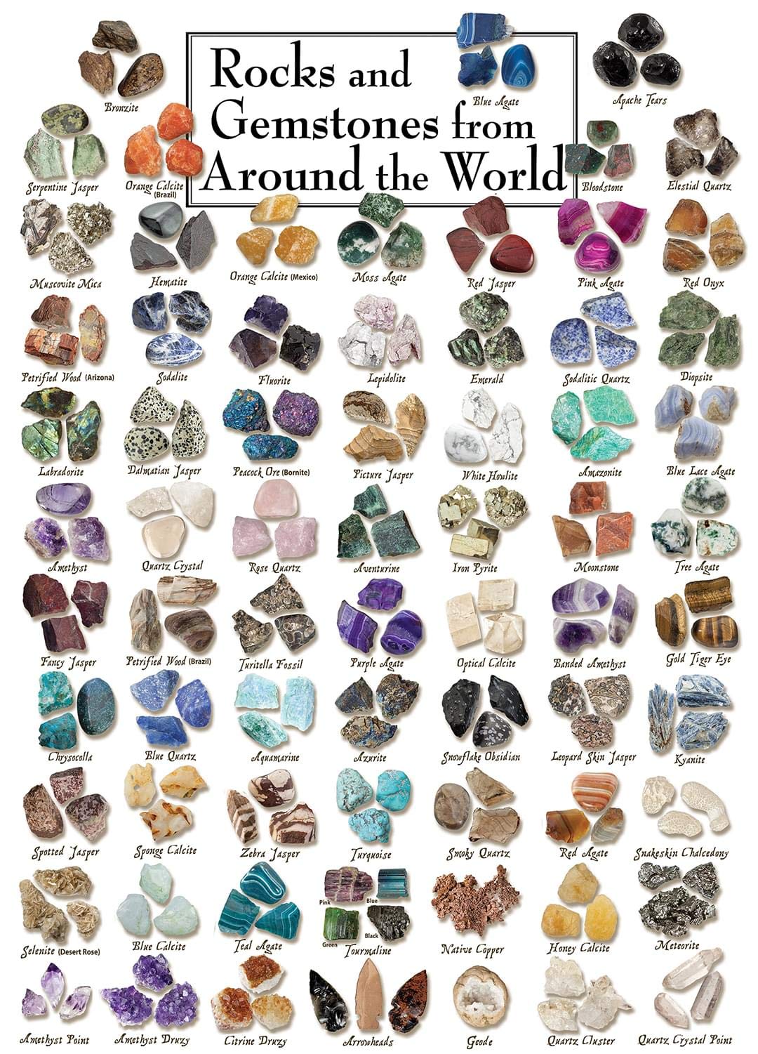 Foto 4 pulgar | Rompecabezas Masterpieces Rocks & Gemstones 1000 Piezas - Venta Internacional.