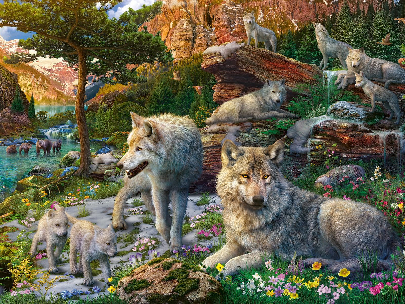 Rompecabezas Ravensburger Wolf Wilderness 1500 Piezas - Venta Internacional.