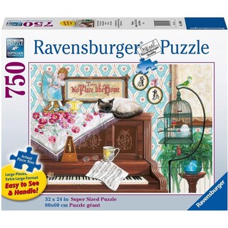 Foto 1 | Puzle Ravensburger Piano Cat De 750 Piezas Con Softclick - Venta Internacional.