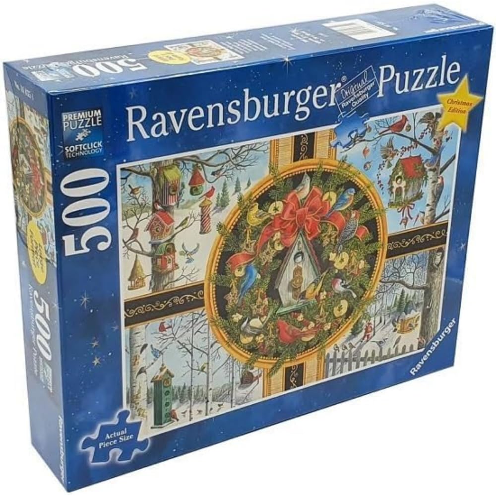 Foto 2 pulgar | Rompecabezas Ravensburger Christmas Songbirds, 500 Piezas - Venta Internacional.