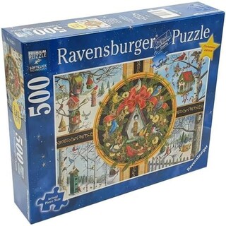 Foto 1 | Rompecabezas Ravensburger Christmas Songbirds, 500 Piezas - Venta Internacional.