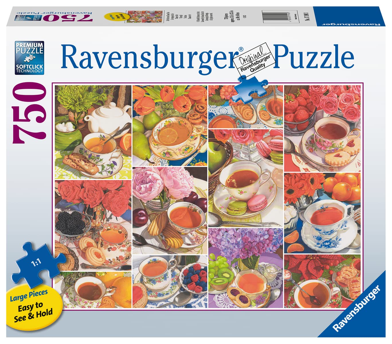 Foto 3 pulgar | Rompecabezas Ravensburger Teatime 750 Piezas Para Todas Las Edades - Venta Internacional.