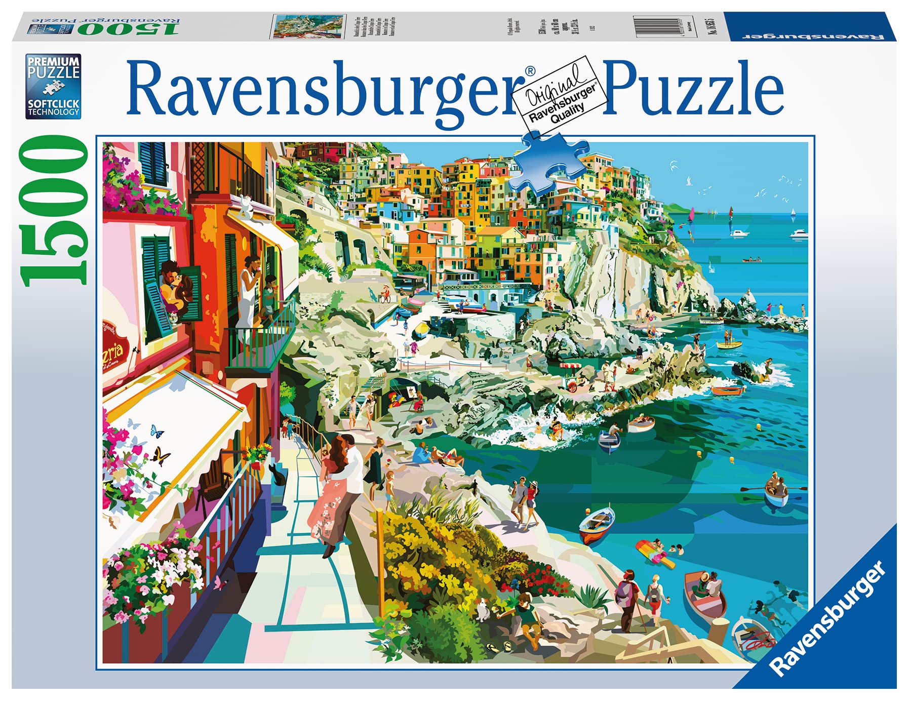 Foto 2 pulgar | Rompecabezas Ravensburger Romance En Cinque Terre, 1500 Piezas - Venta Internacional.