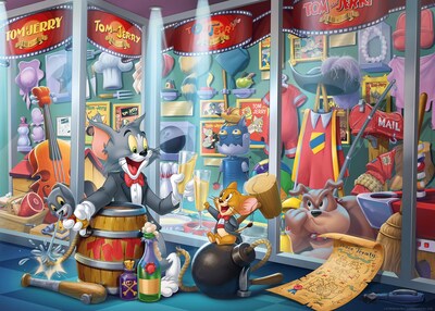Foto 1 | Rompecabezas Ravensburger Tom & Jerry Hall Of Fame 1000 Piezas - Venta Internacional.