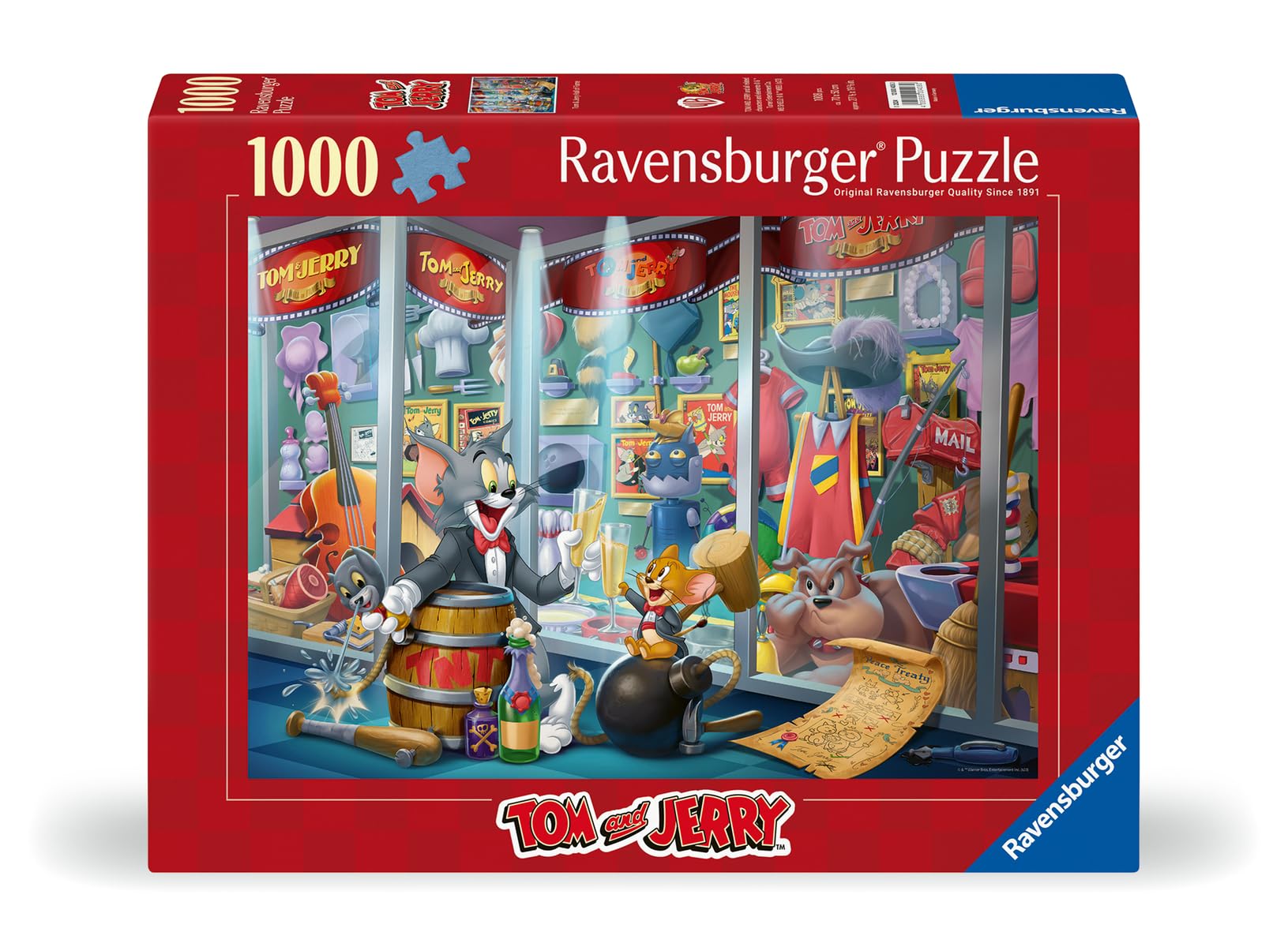 Foto 3 pulgar | Rompecabezas Ravensburger Tom & Jerry Hall Of Fame 1000 Piezas - Venta Internacional.