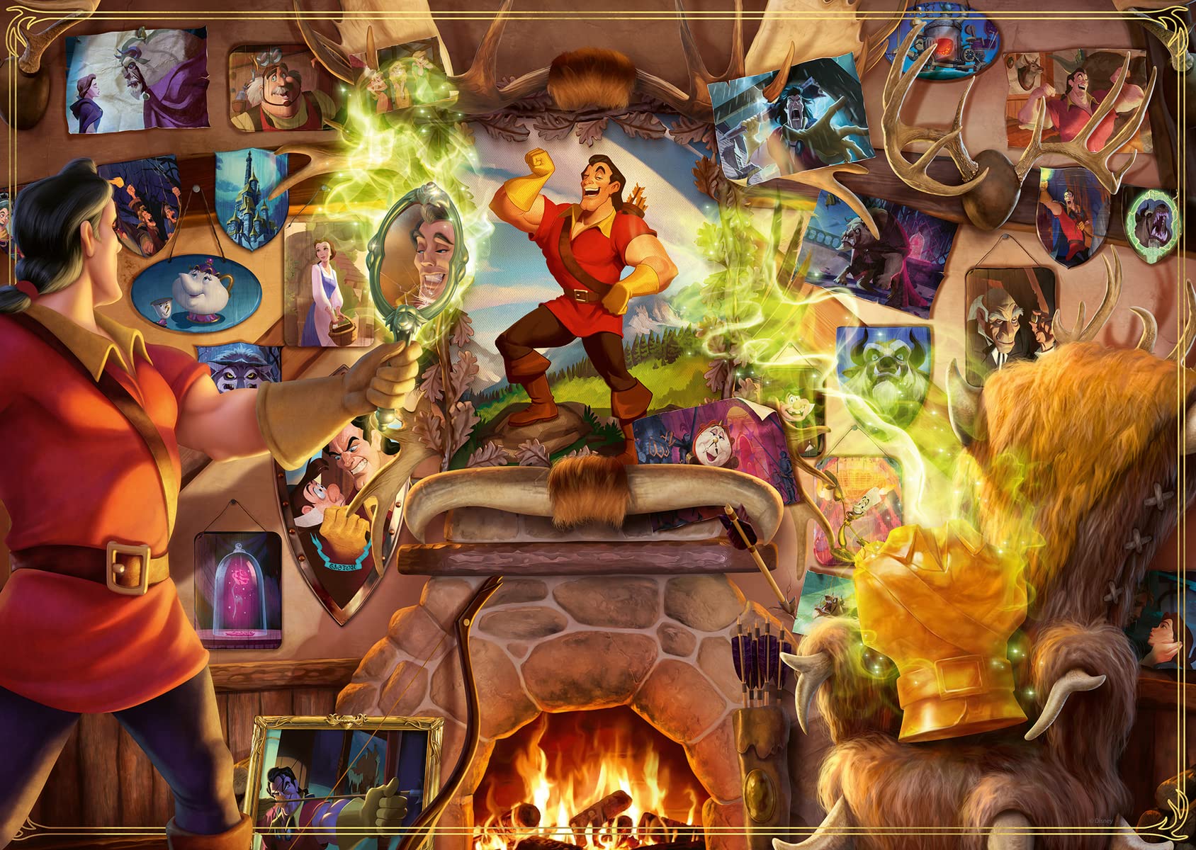 Rompecabezas Ravensburger Disney Villainous Gaston 1000 Piezas - Venta Internacional.