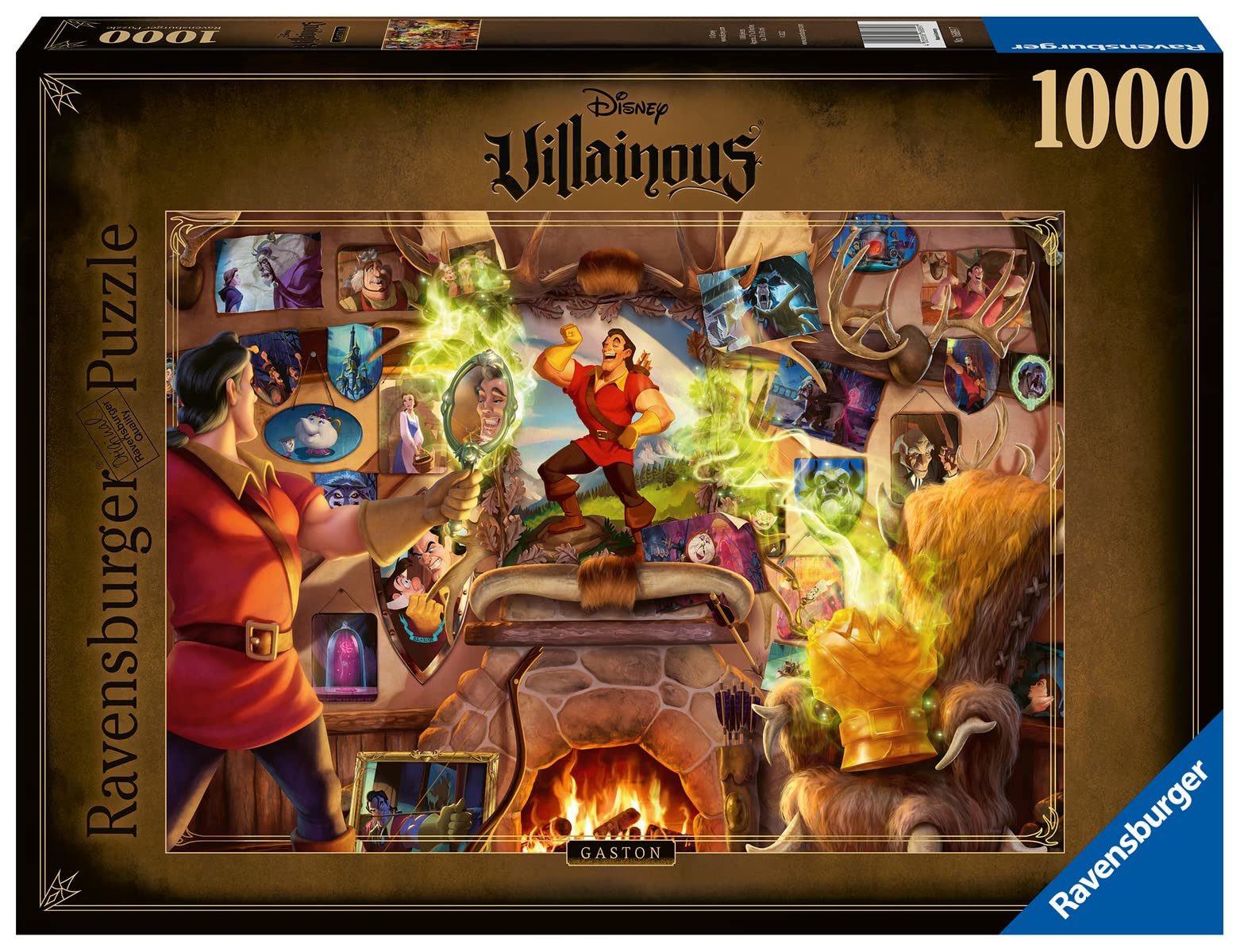 Foto 3 pulgar | Rompecabezas Ravensburger Disney Villainous Gaston 1000 Piezas - Venta Internacional.