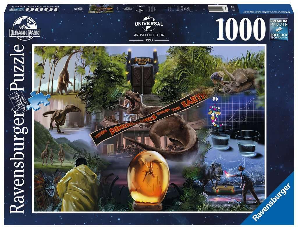 Foto 2 pulgar | Póster De La Película Jigsaw Puzzle Ravensburger Jurassic Park, 1000 Unidades - Venta Internacional.