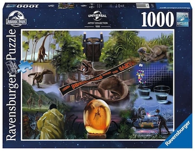 Foto 1 | Póster De La Película Jigsaw Puzzle Ravensburger Jurassic Park, 1000 Unidades - Venta Internacional.