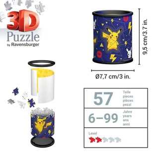 Foto 5 | Rompecabezas 3d Ravensburger Pokémon, Bote De 54 Piezas - Venta Internacional.