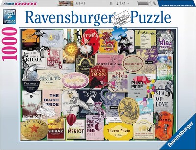 Foto 1 | Rompecabezas Ravensburger Con Etiquetas De Vino, 1000 Piezas, Para Adultos - Venta Internacional.