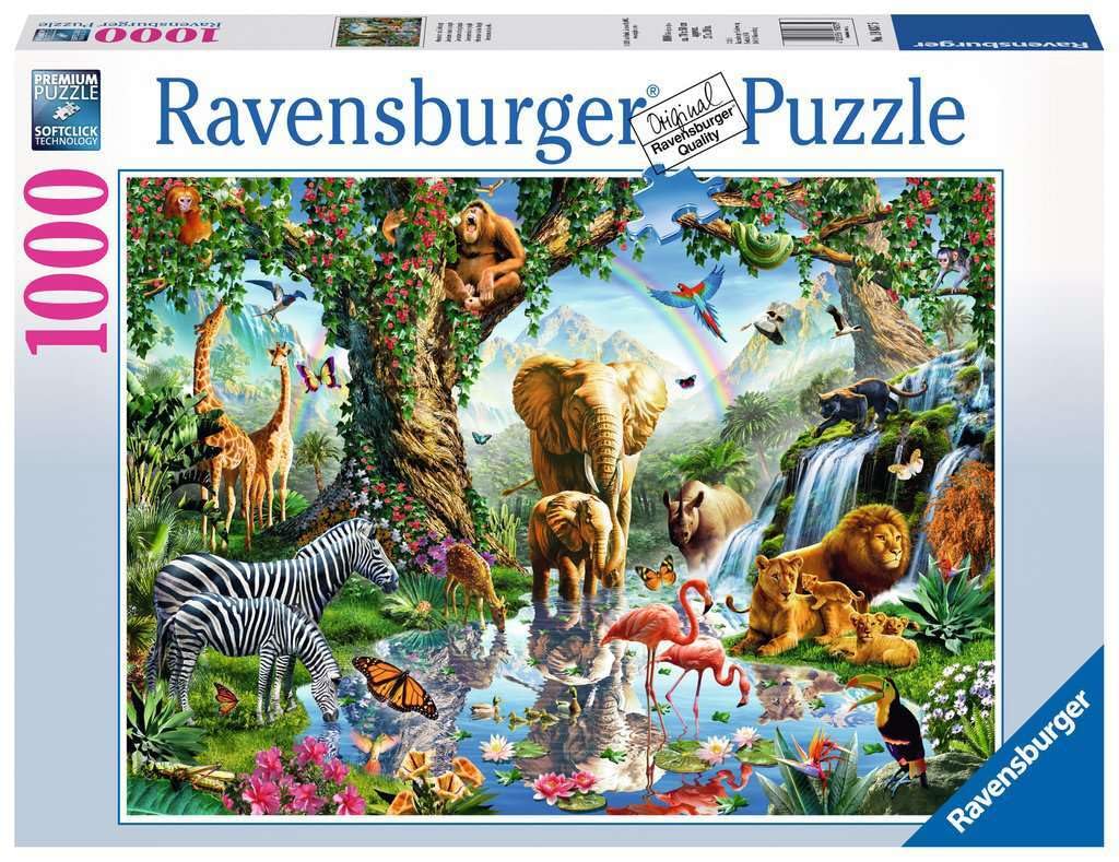 Foto 2 pulgar | Rompecabezas Ravensburger Adventures In The Jungle 1000 Piezas - Venta Internacional.