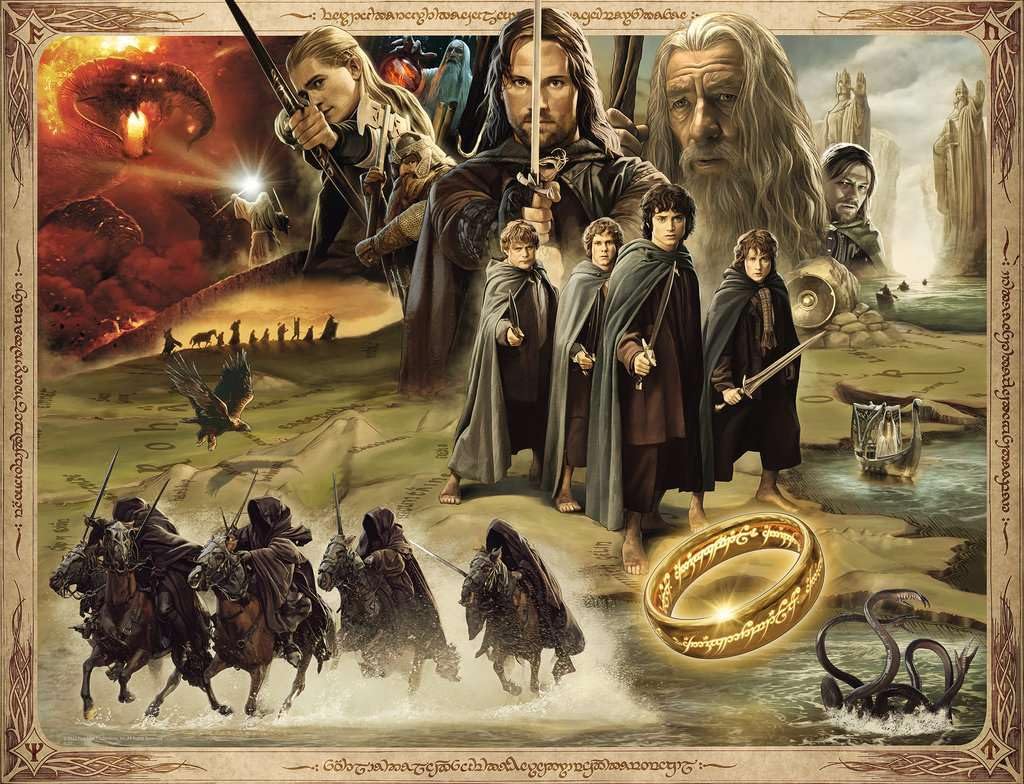 Foto 2 | Rompecabezas Ravensburger El Señor De Los Anillos, 2000 Piezas - Venta Internacional.