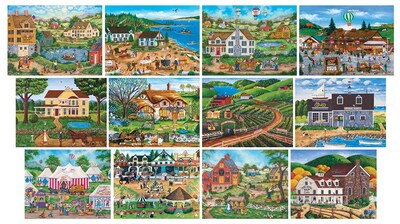 Foto 2 | Rompecabezas Masterpieces Folk Art, Paquete De 12 Unidades - Venta Internacional.