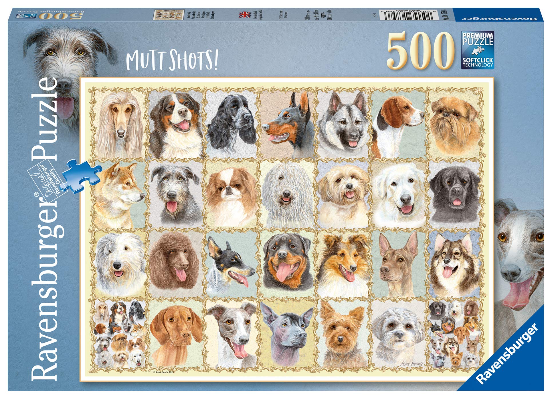 Foto 2 pulgar | Rompecabezas Ravensburger Mutt Shots De 500 Piezas Para Mayores De 10 Años - Venta Internacional.