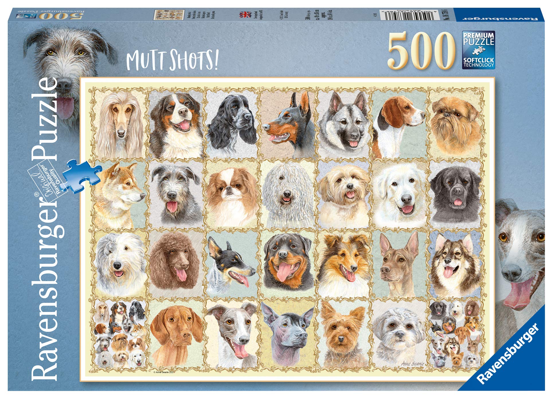 Rompecabezas Ravensburger Mutt Shots De 500 Piezas Para Mayores De 10 Años - Venta Internacional.