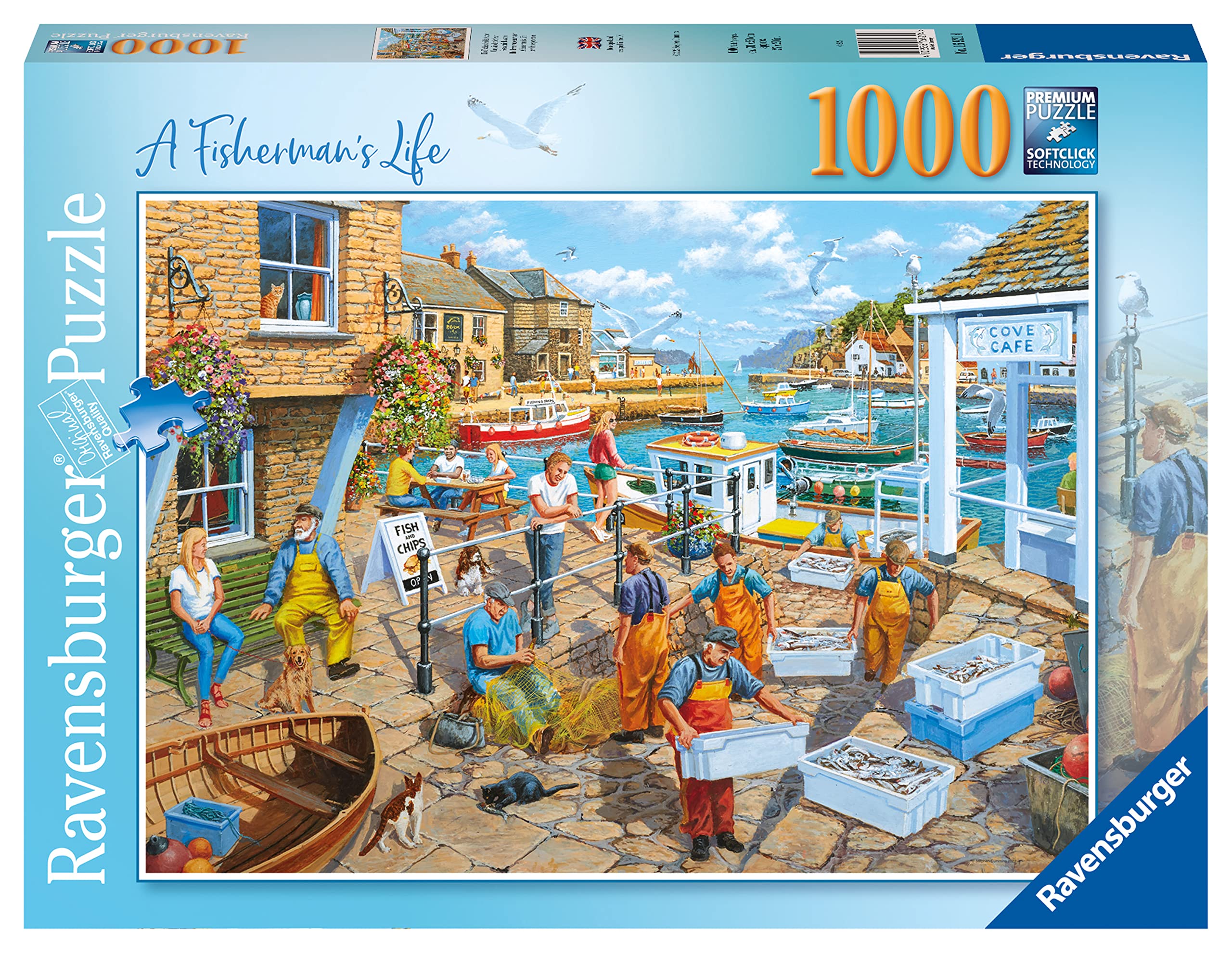 Rompecabezas Ravensburger Fisherman's Life 1000 Piezas - Venta Internacional.