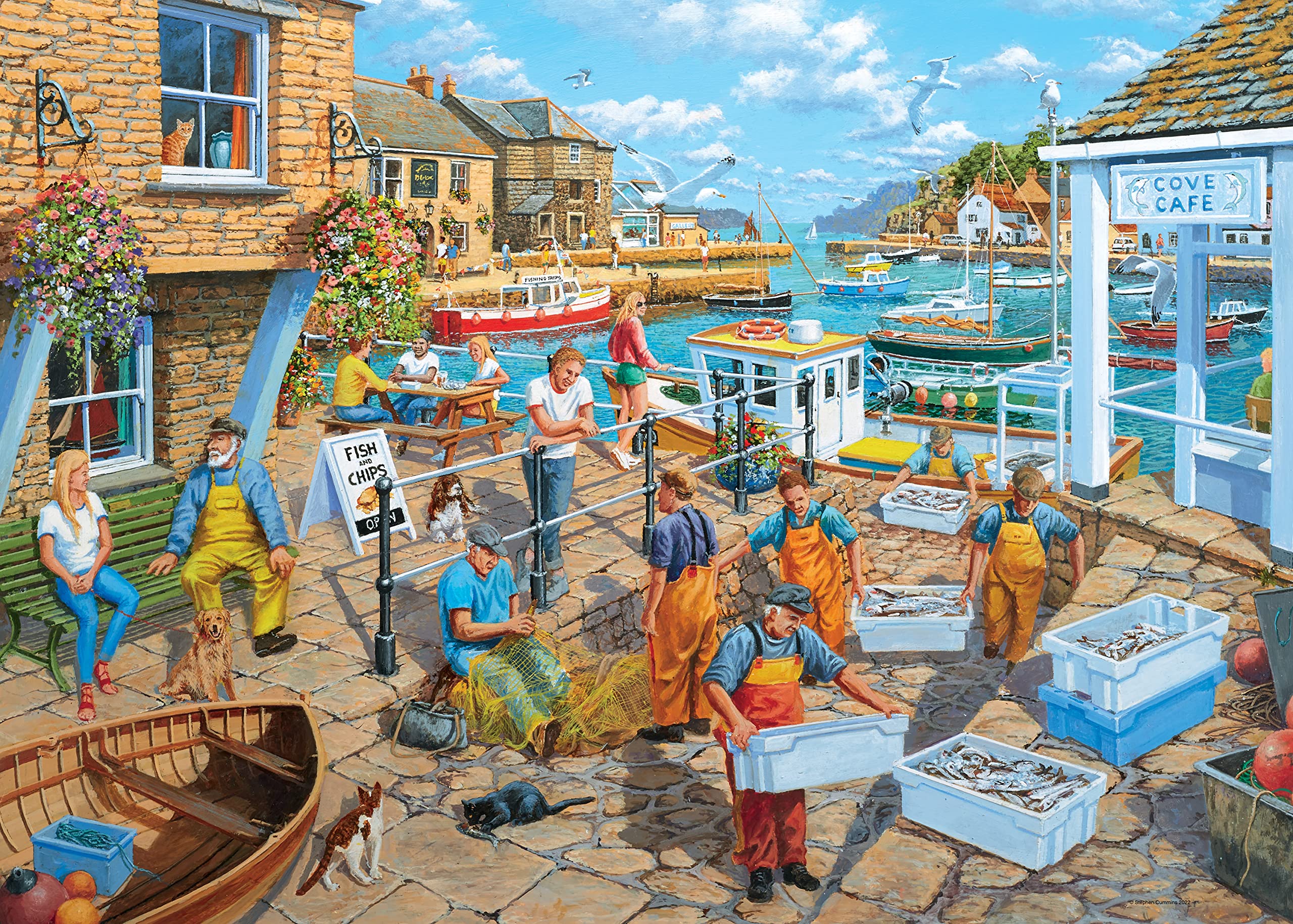 Foto 3 pulgar | Rompecabezas Ravensburger Fisherman's Life 1000 Piezas - Venta Internacional.