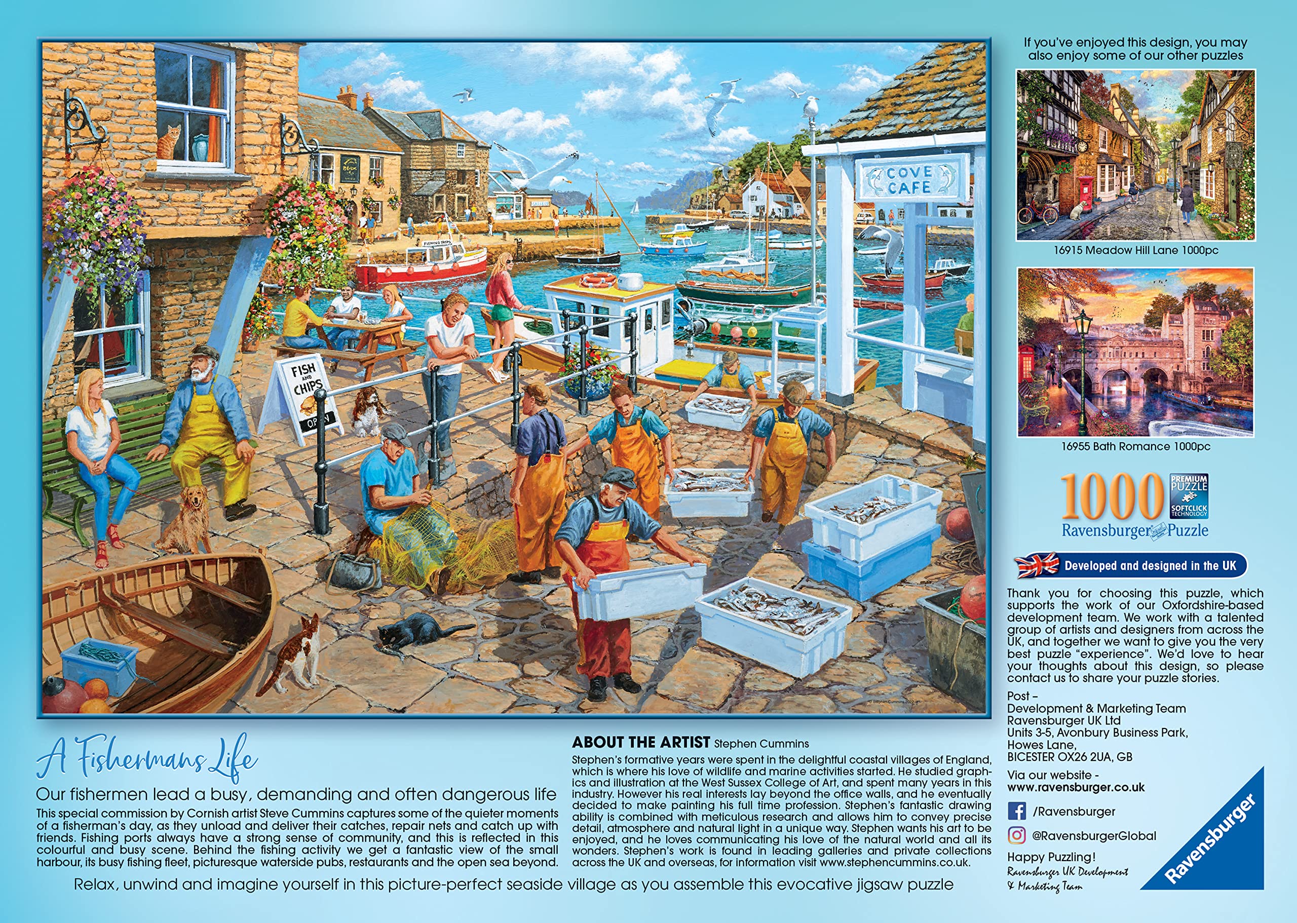 Foto 4 pulgar | Rompecabezas Ravensburger Fisherman's Life 1000 Piezas - Venta Internacional.