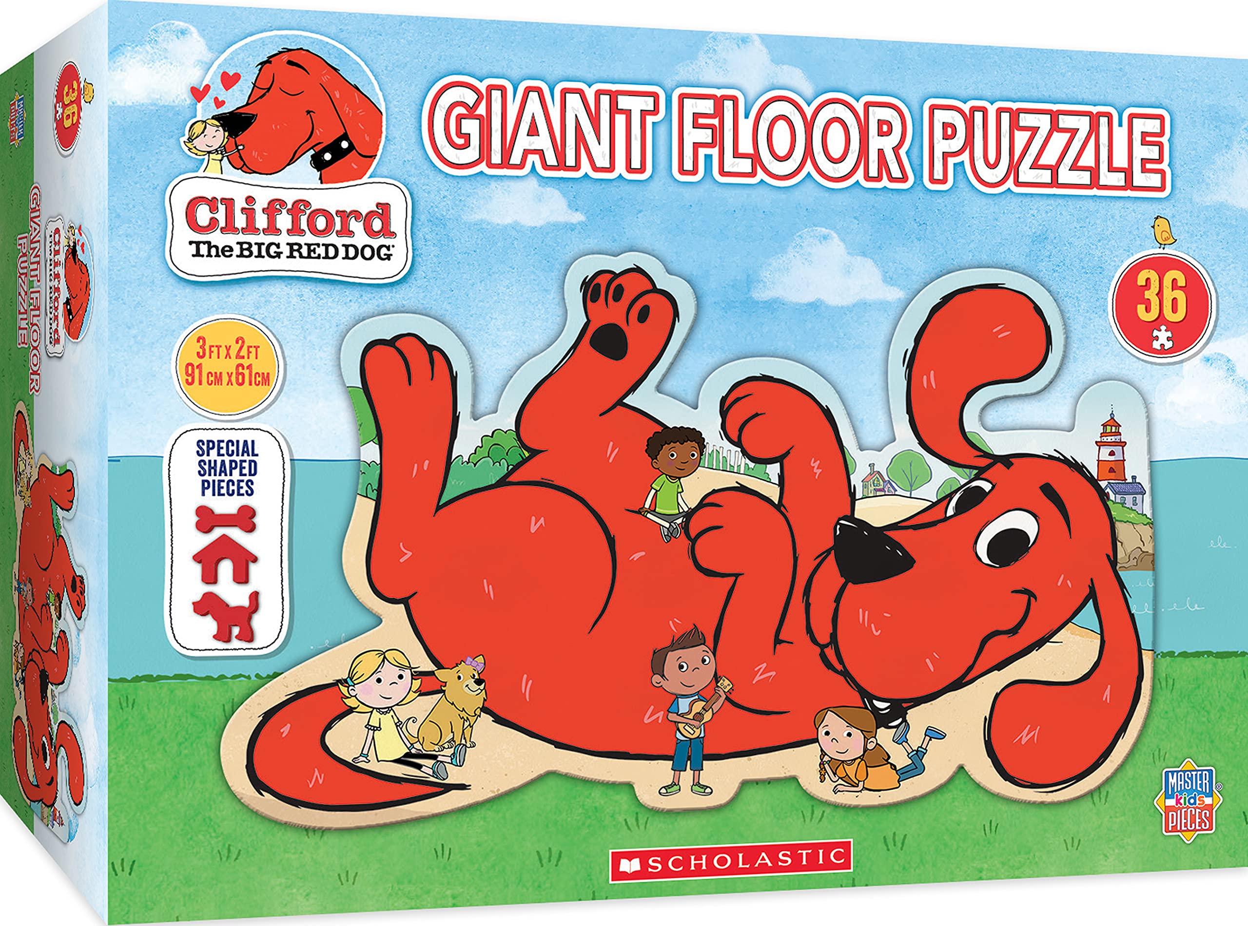 Foto 2 pulgar | Puzle De Suelo Masterpieces Clifford The Big Red Dog, 36 Piezas - Venta Internacional.