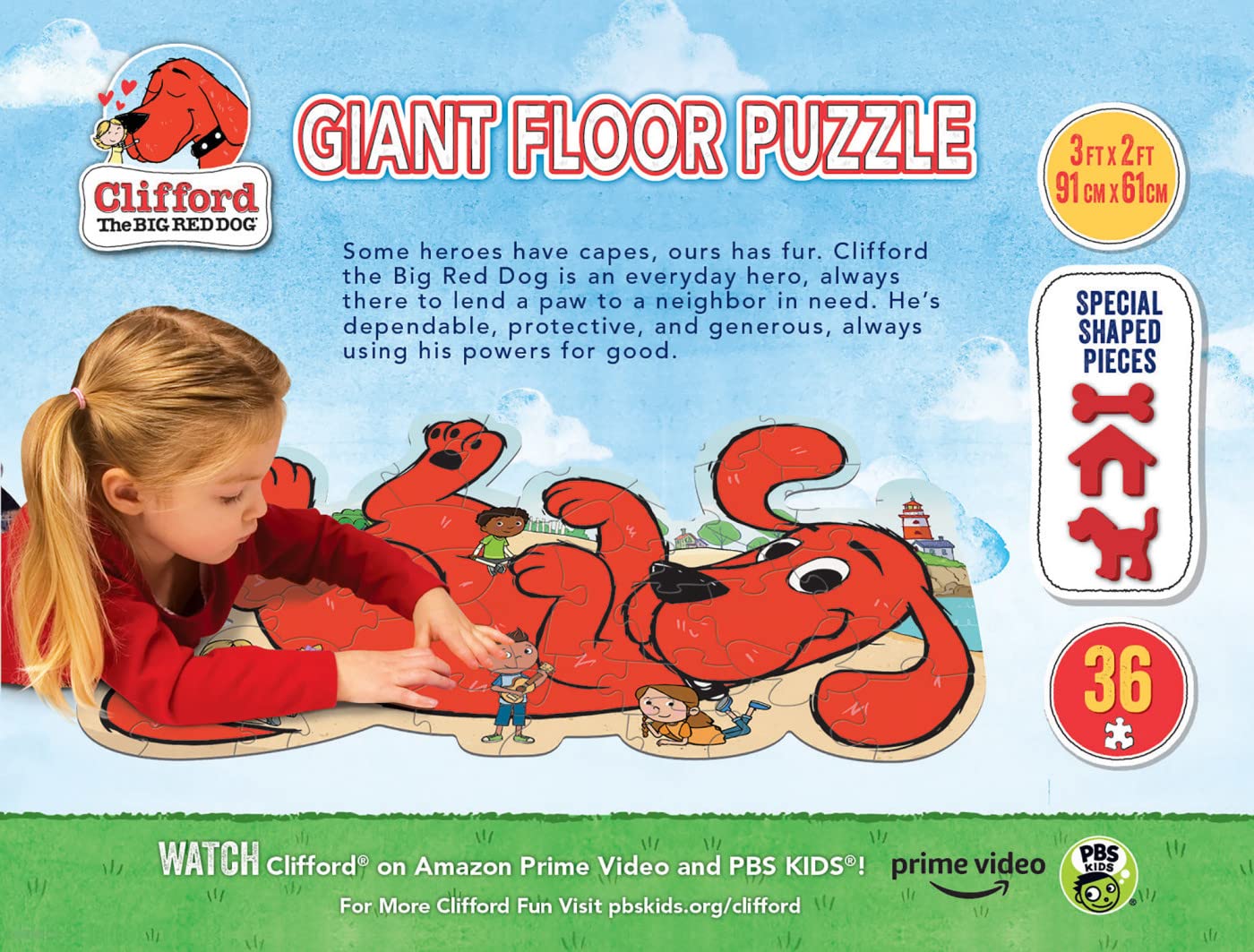 Foto 4 pulgar | Puzle De Suelo Masterpieces Clifford The Big Red Dog, 36 Piezas - Venta Internacional.