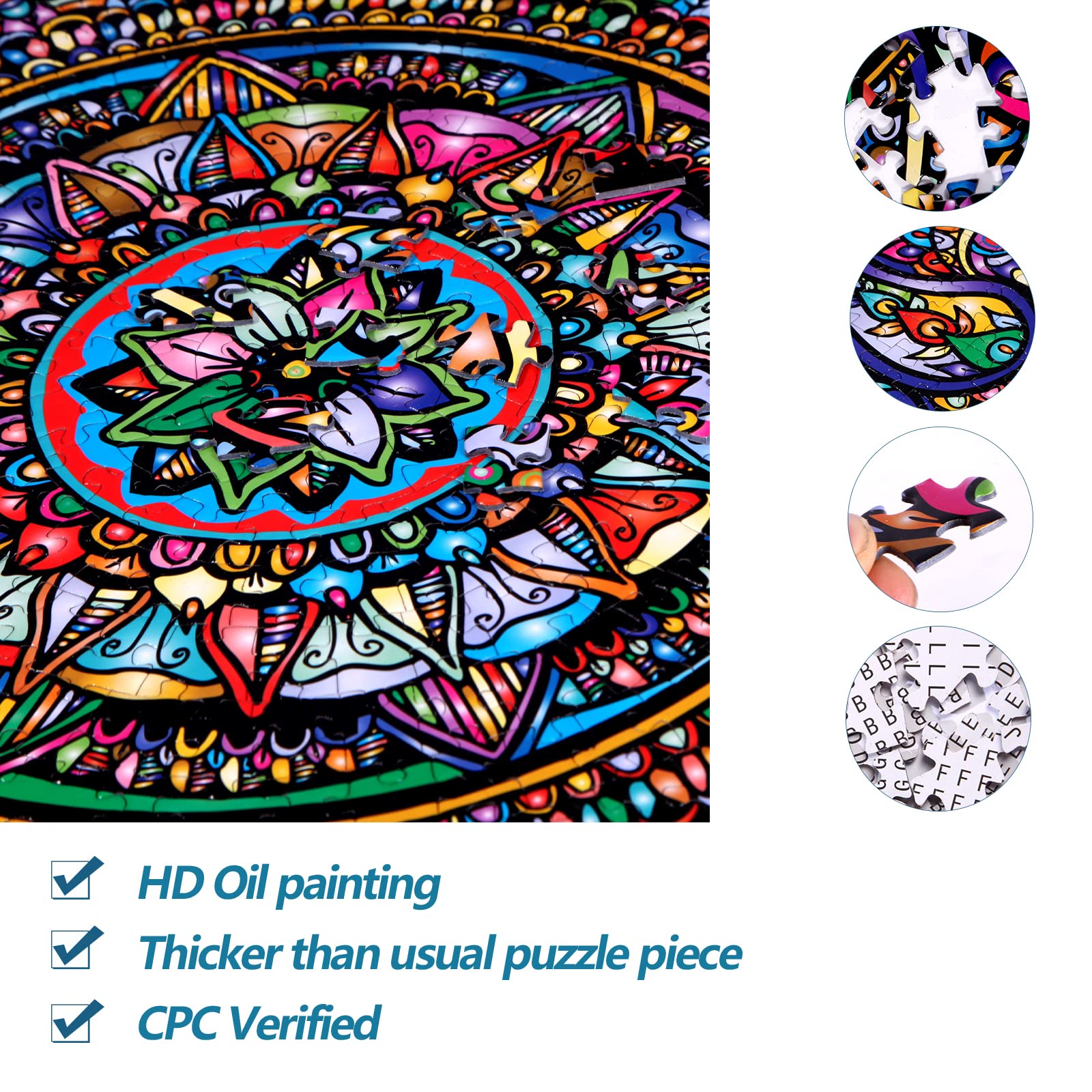 Foto 7 pulgar | Puzzle Bgraamiens Mandala Petals, 1000 Piezas, Para Adultos Y Niños - Venta Internacional.