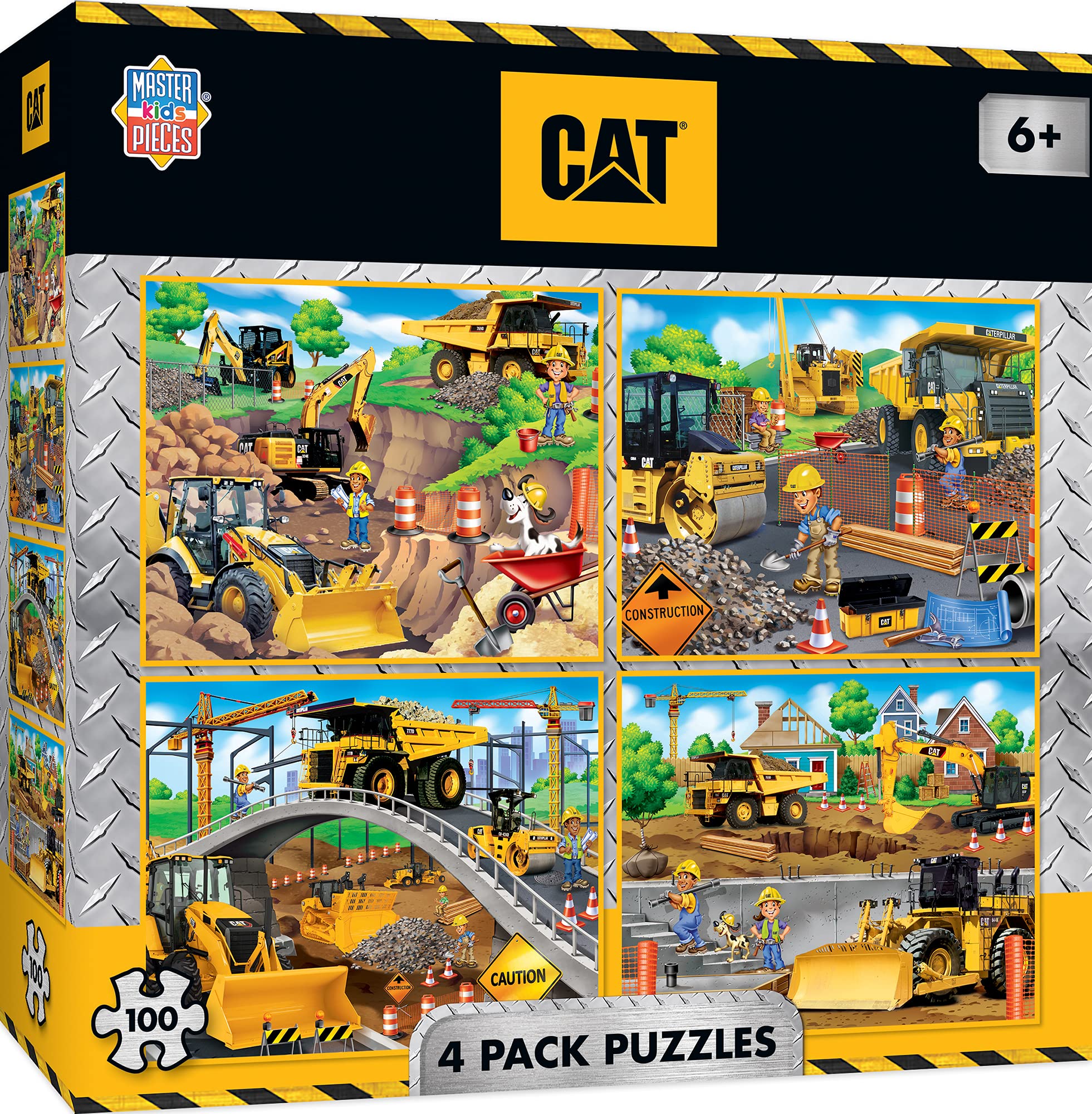 Foto 2 pulgar | Juego De Rompecabezas Masterpieces Cat Construction, 100 Piezas - Venta Internacional.