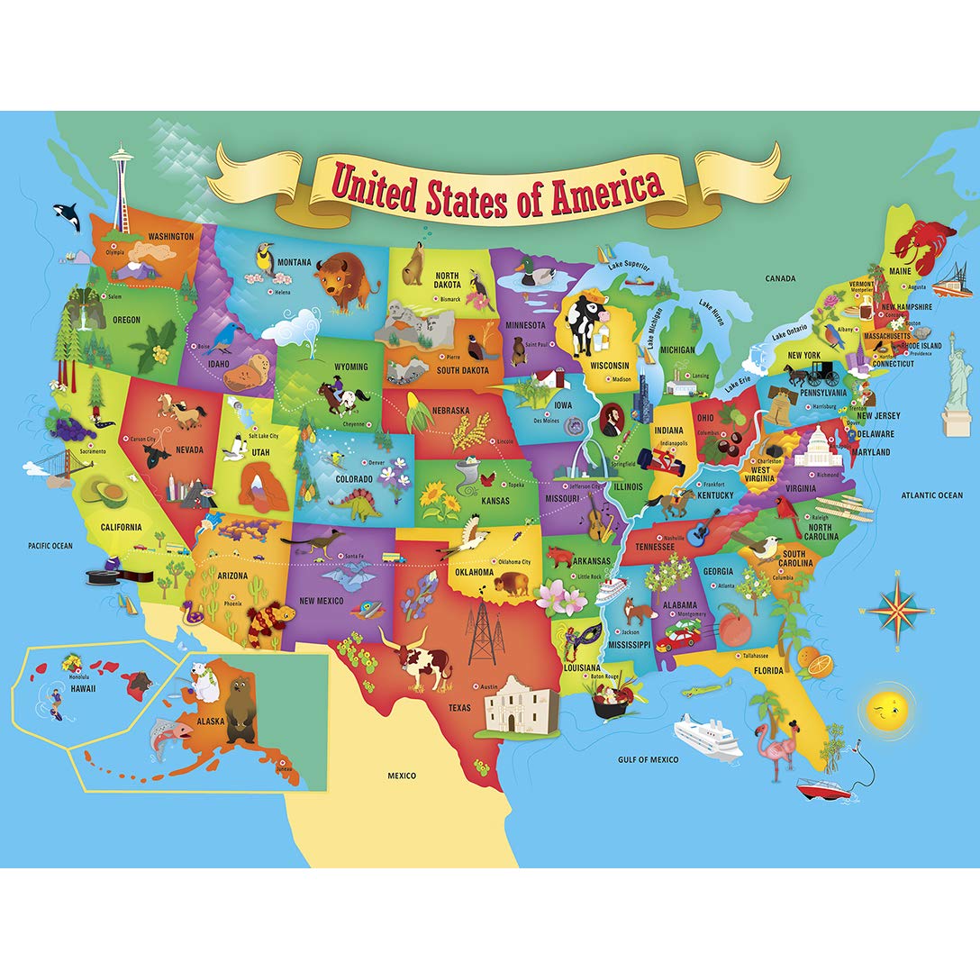 Foto 3 pulgar | Rompecabezas Masterpieces Con Forma De Mapa Estatal De Ee. Uu., 60 Piezas - Venta Internacional.