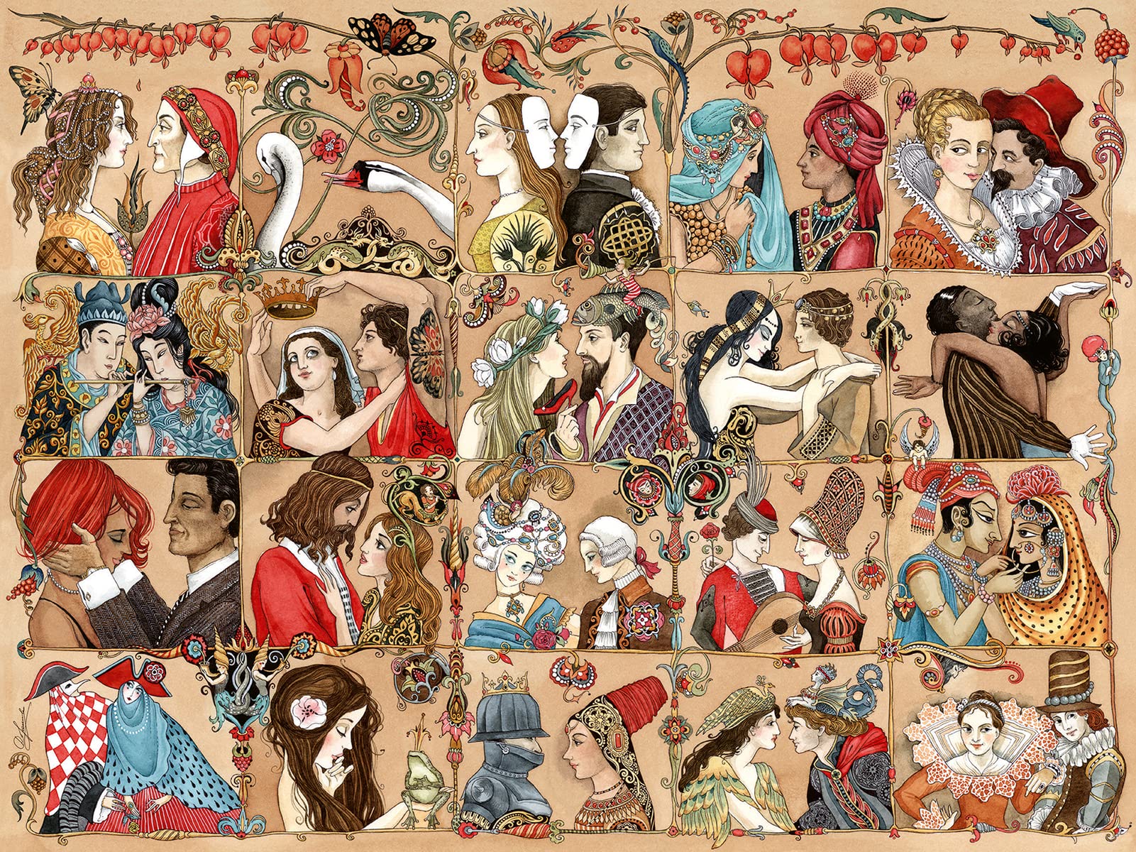 Foto 2 pulgar | Rompecabezas Ravensburger Love Through The Ages 1500 Piezas - Venta Internacional.