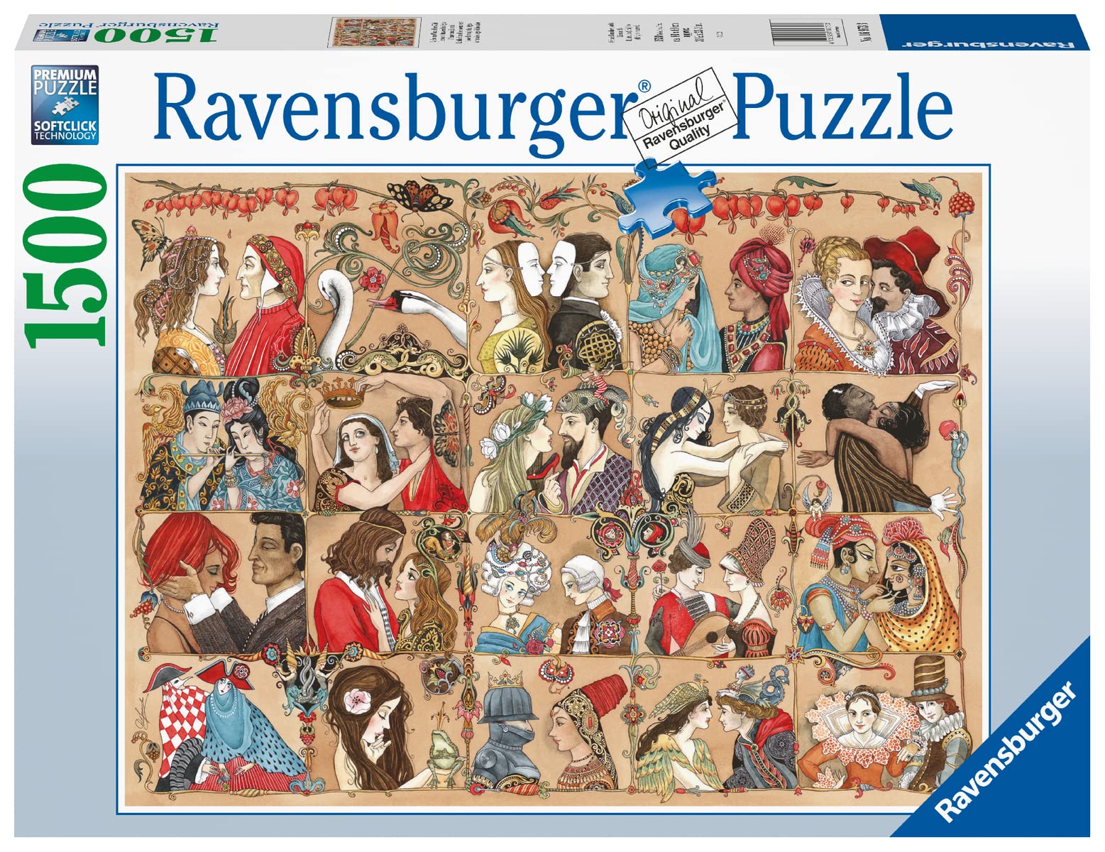 Foto 3 pulgar | Rompecabezas Ravensburger Love Through The Ages 1500 Piezas - Venta Internacional.