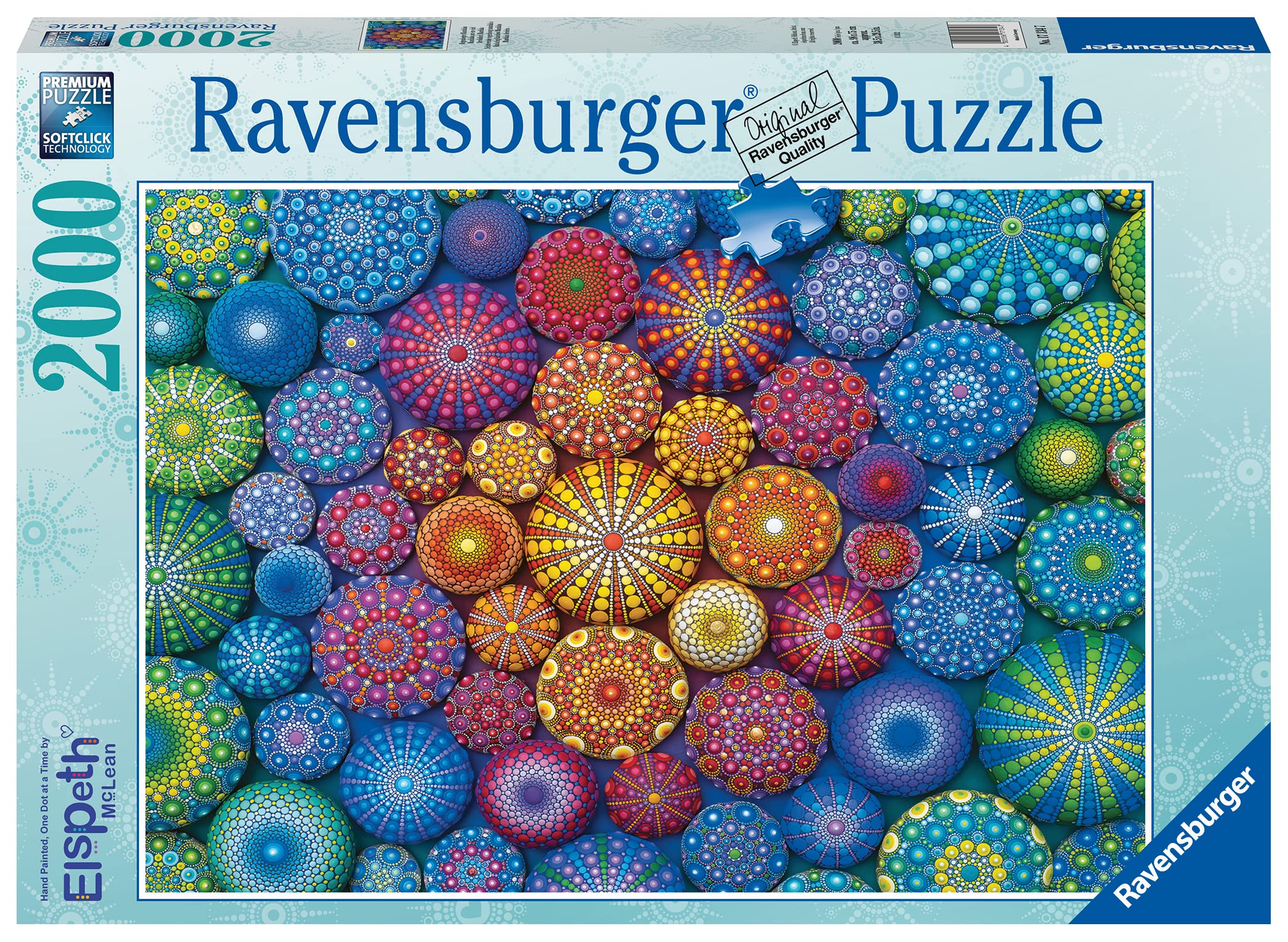 Foto 2 pulgar | Puzzle Ravensburger Radiating Rainbow Mandalas De 2000 Piezas - Venta Internacional.