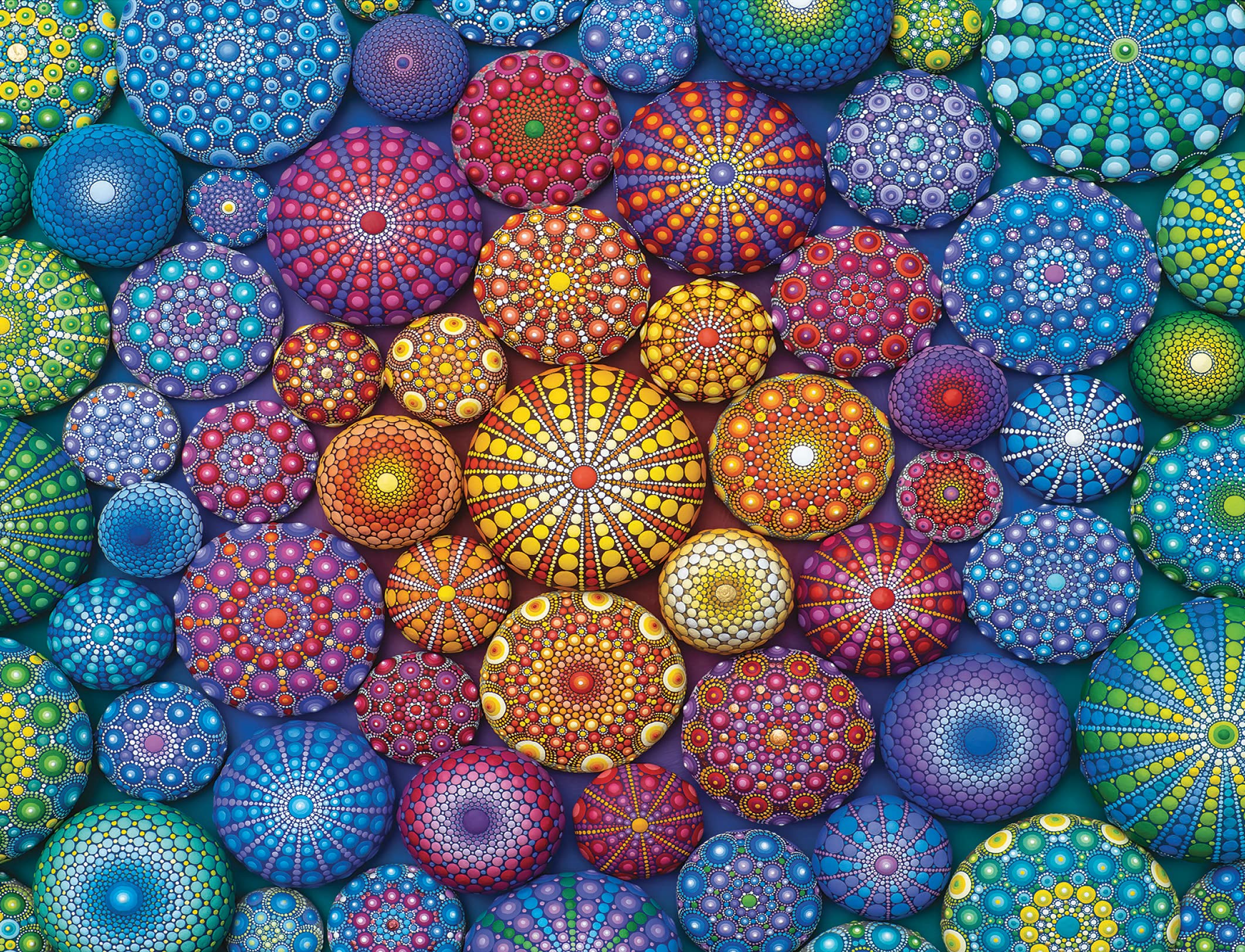 Foto 4 pulgar | Puzzle Ravensburger Radiating Rainbow Mandalas De 2000 Piezas - Venta Internacional.