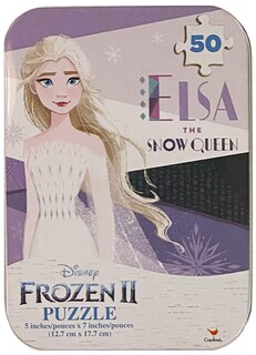Foto 1 | Rompecabezas Disney Frozen Ii Elsa, 50 Piezas Con Lata, Más De 6 Años - Venta Internacional.